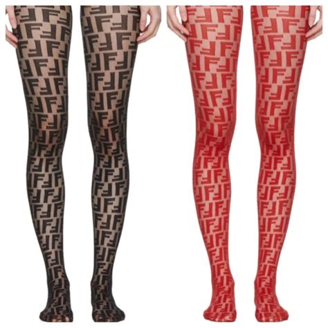 fendi stockings plus size|fendi monogram tights.